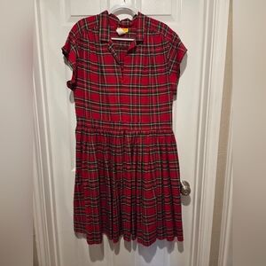 Bernie Dexter Kelly Red Plaid Dress